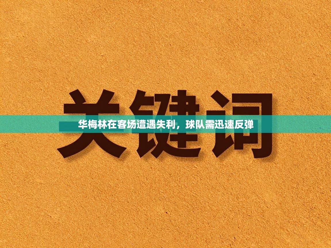 华梅林在客场遭遇失利，球队需迅速反弹  第1张